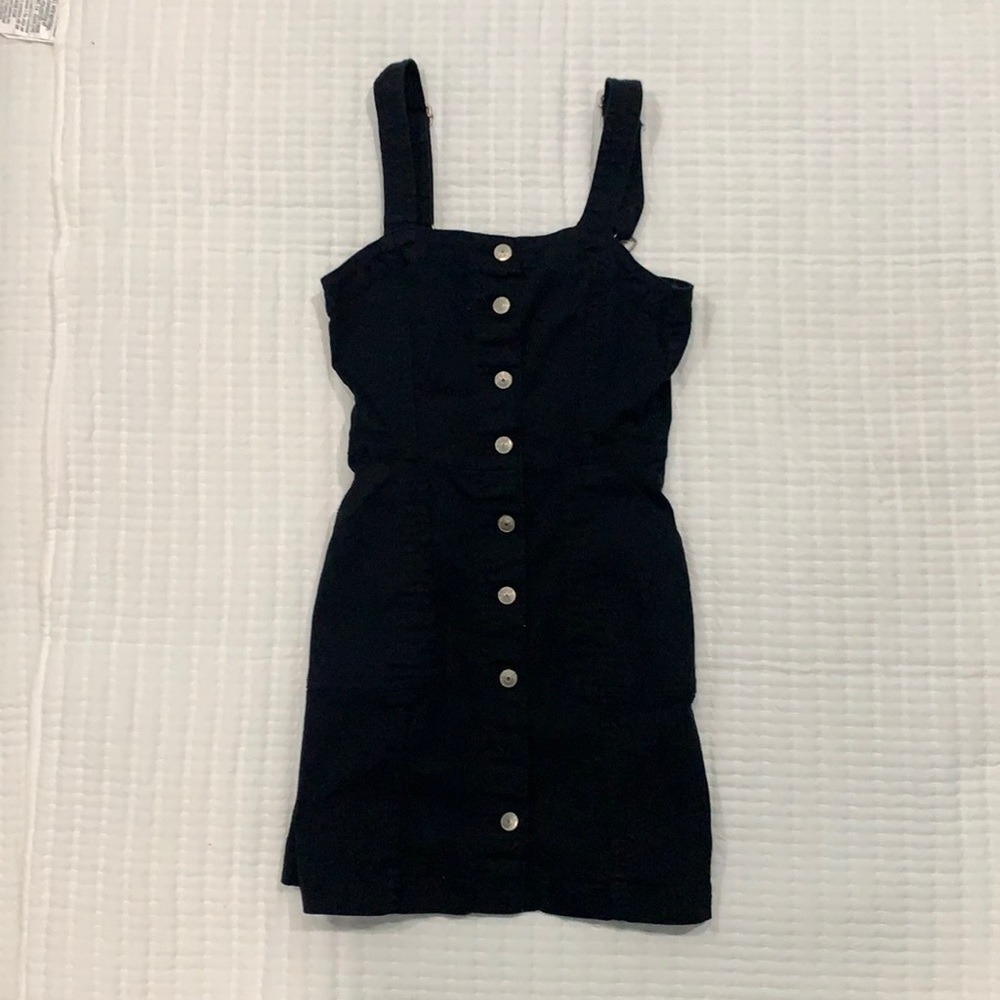 Black Denim Mini Dress